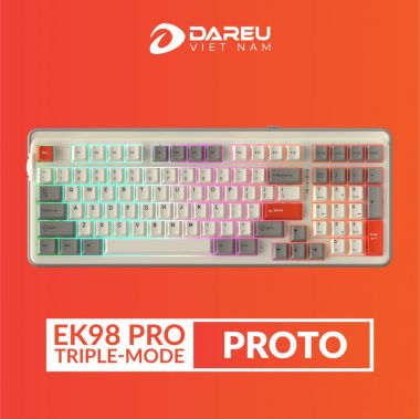 Bàn Phím Cơ Dareu EK98 Pro | Bluetooth, 2.4G, Wired | Cherry PBT | Led RGB