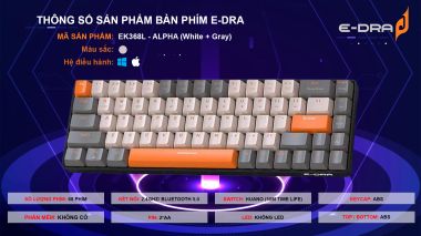 Bàn Phím Cơ Edra EK368L Beta Wireless