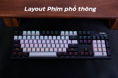 BÀN PHÍM QUANG CƠ DAREU EK1280X BLACK GREY OPTICAL SWITCH
