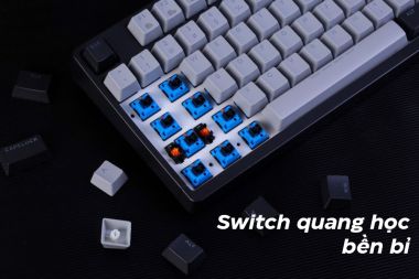 BÀN PHÍM QUANG CƠ DAREU EK1280X BLACK GREY OPTICAL SWITCH