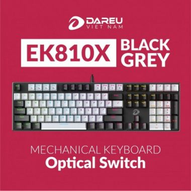BÀN PHÍM QUANG CƠ DAREU EK810X (Kháng Nước, Optical switch, MULTI LED)