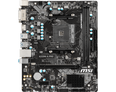 Mainboard Bo mạch chủ MSI A320M A PRO (AMD A320, Socket AM4, m-ATX, 2 khe RAM DDR4)