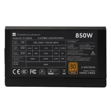 Nguồn Thermalright TB-850S 850W | 80 Plus Bronze, ATX 3.0, PCIE 5.0