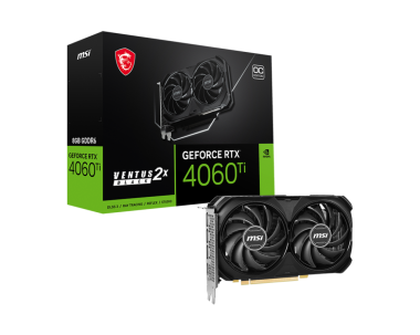 VGA MSI GeForce RTX™ 4060 Ti 8G VENTUS 2X BLACK E1 OC