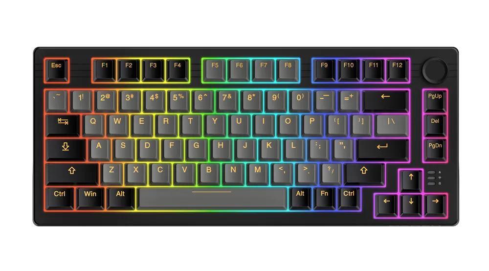 Bàn phím máy tính DAREU EK75 PRO | Black-golden | Cloud switch