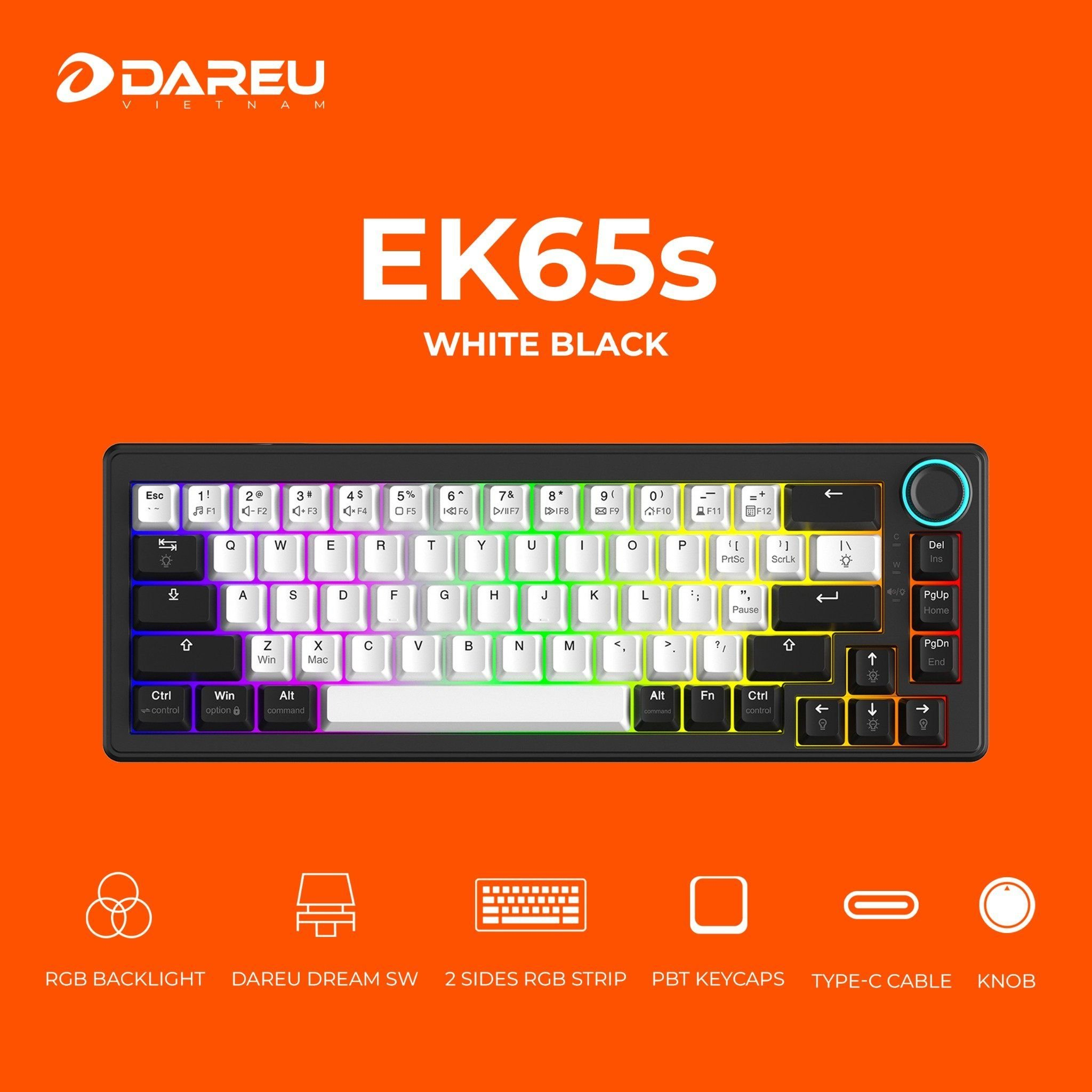 Bàn phím cơ Gaming DAREU EK65s Dream Switch