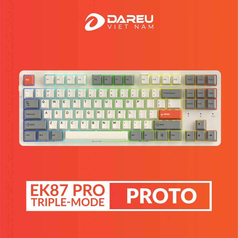 Bàn Phím Cơ Không Dây DAREU EK87 PRO