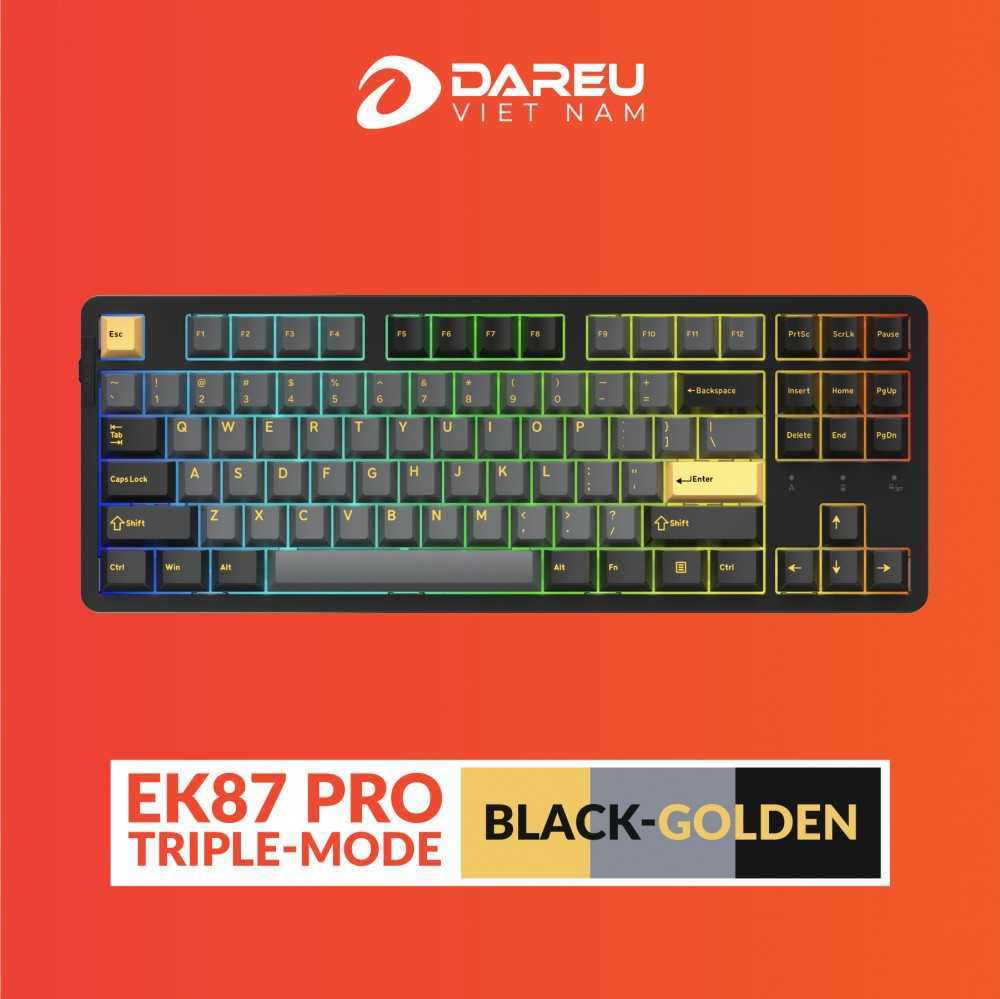 Bàn Phím Cơ Không Dây DAREU EK87 PRO
