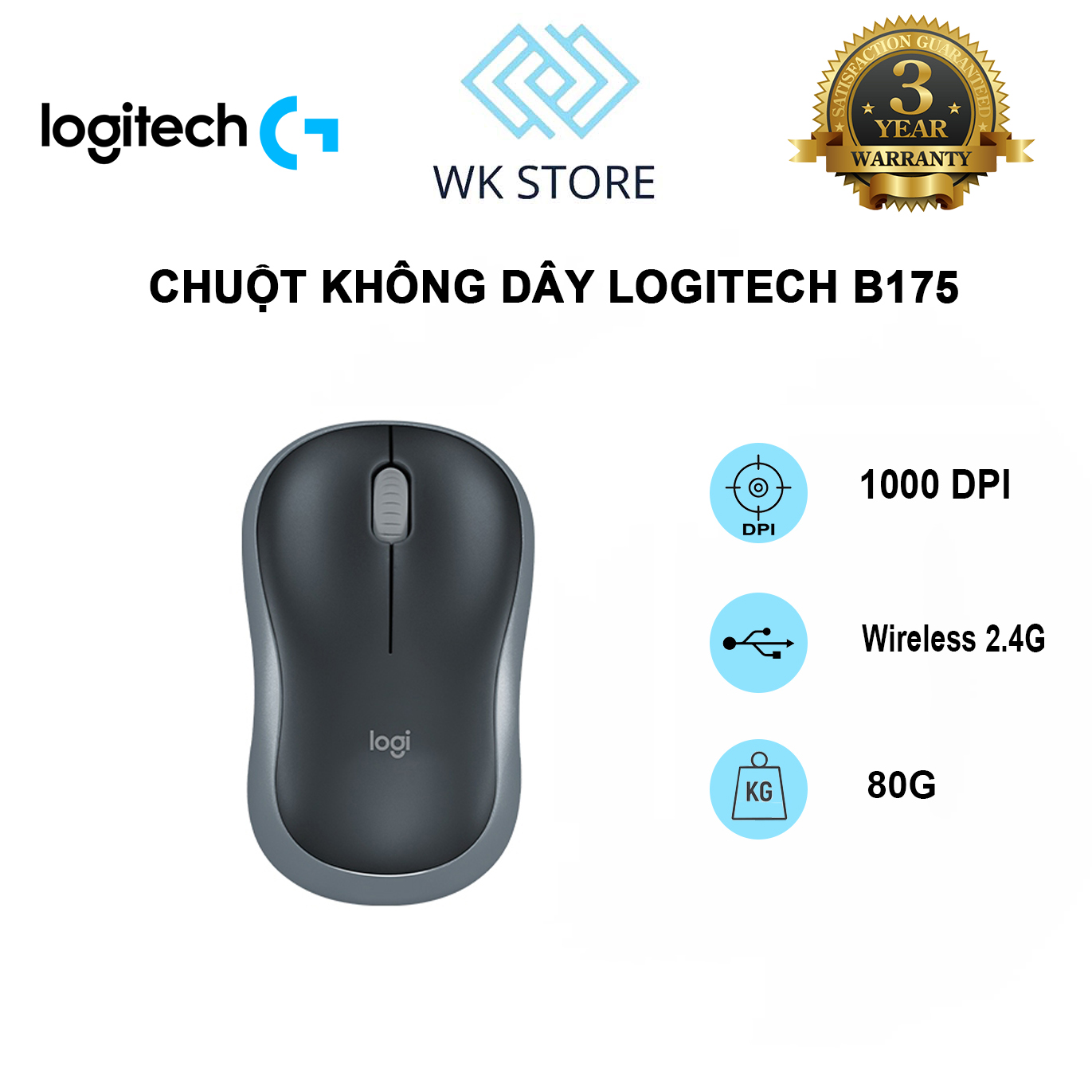 Chuột Không Dây Logitech B175