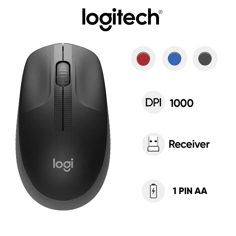 Chuột không dây Logitech M190 Wireless 2.4G