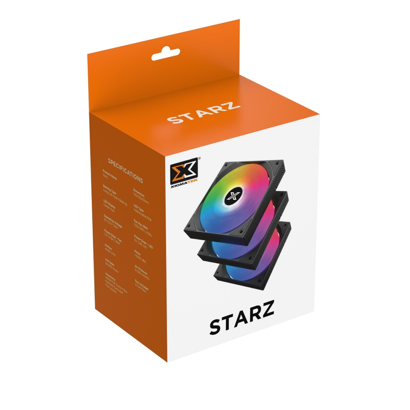 Kit 3 Quạt tản nhiệt fan case XIGMATEK STARZ