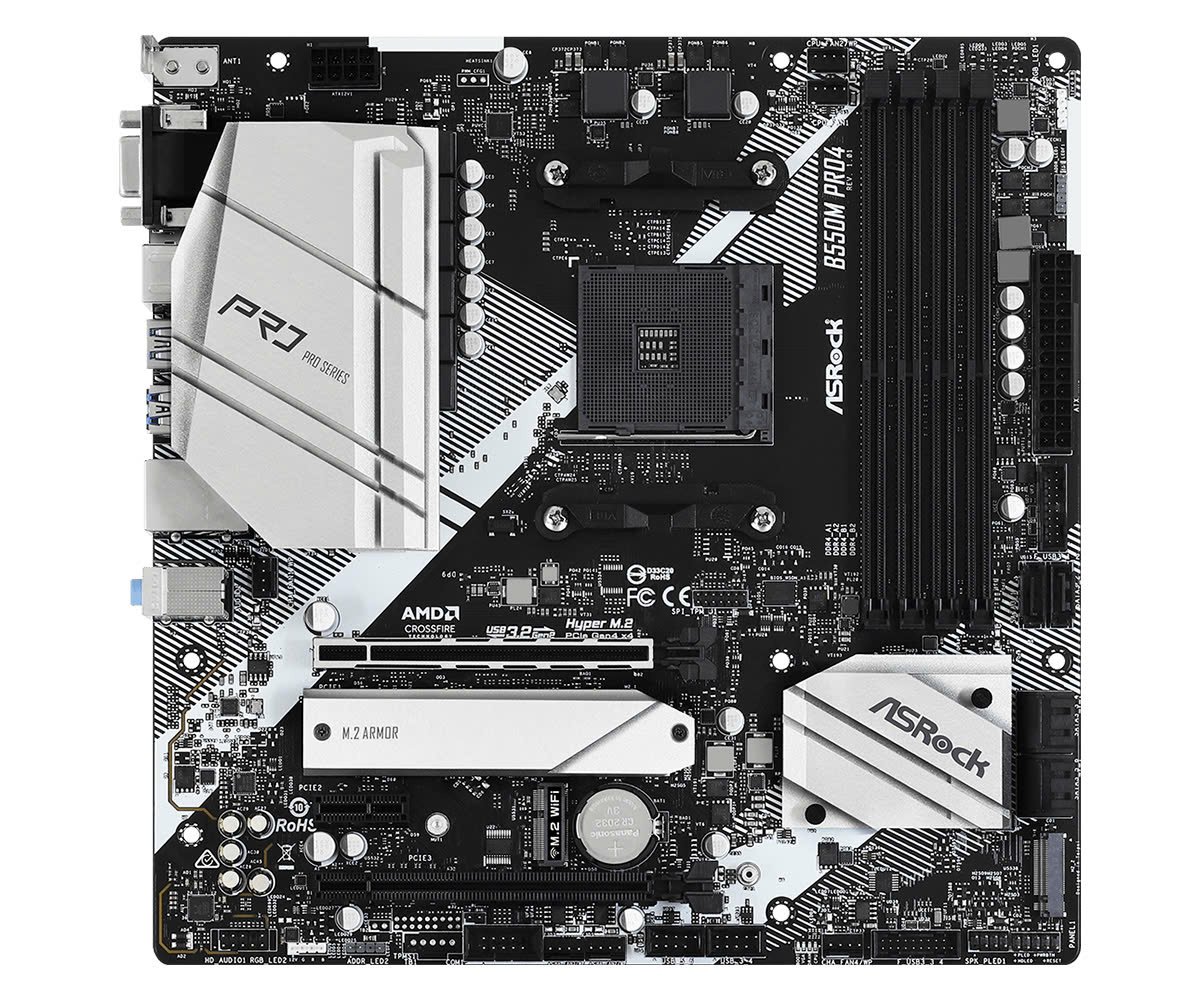 Mainboard Asrock B550M Pro 4 | AM4, DDR4 x4