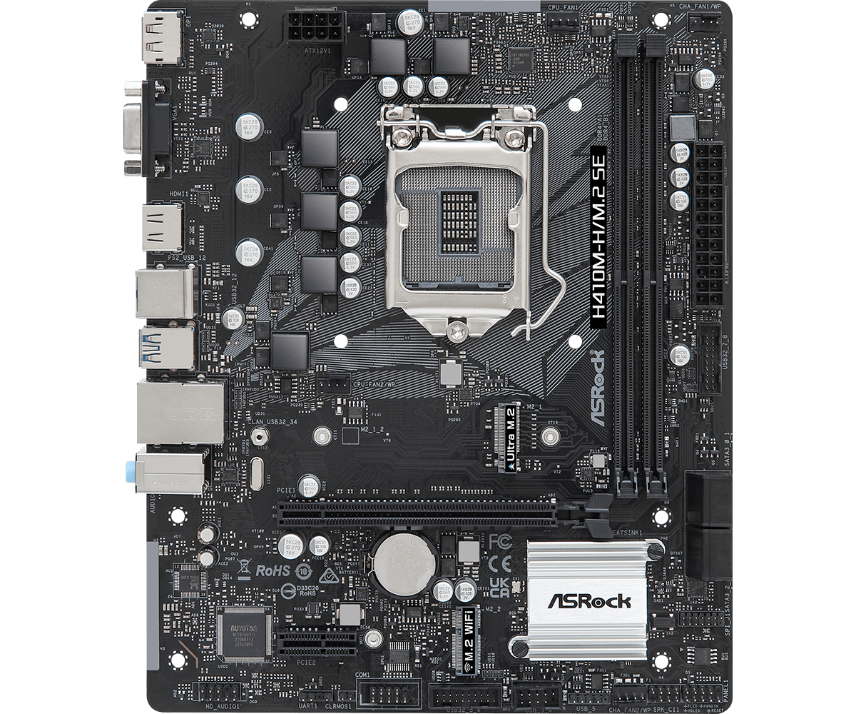 Mainboard Bo mạch chủ Asrock H410M-H/M.2 SE SK 1200