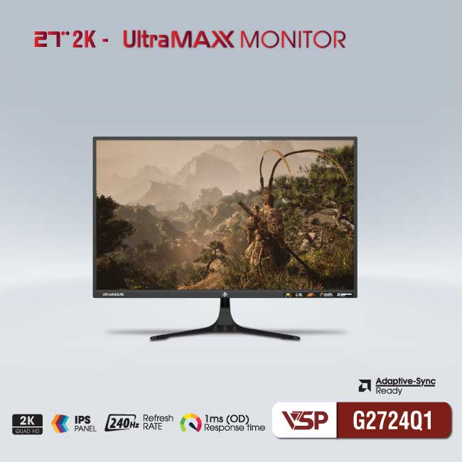 MÀN HÌNH VSP G2724Q1 | 27 inch | 2K | IPS | 240Hz