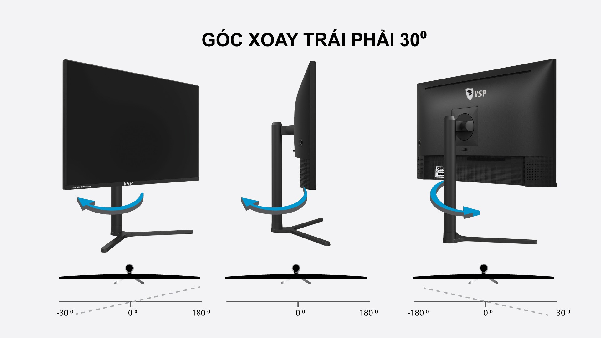 Màn hình Gaming VSP VG248B FHD 24