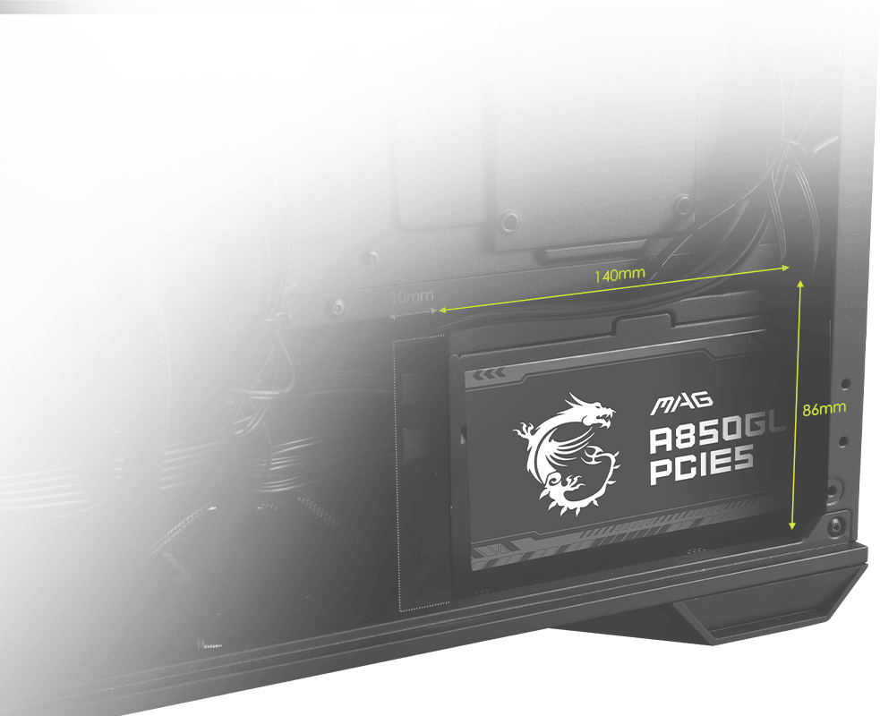 Nguồn máy tính MSI MAG A850GL PCIE5
