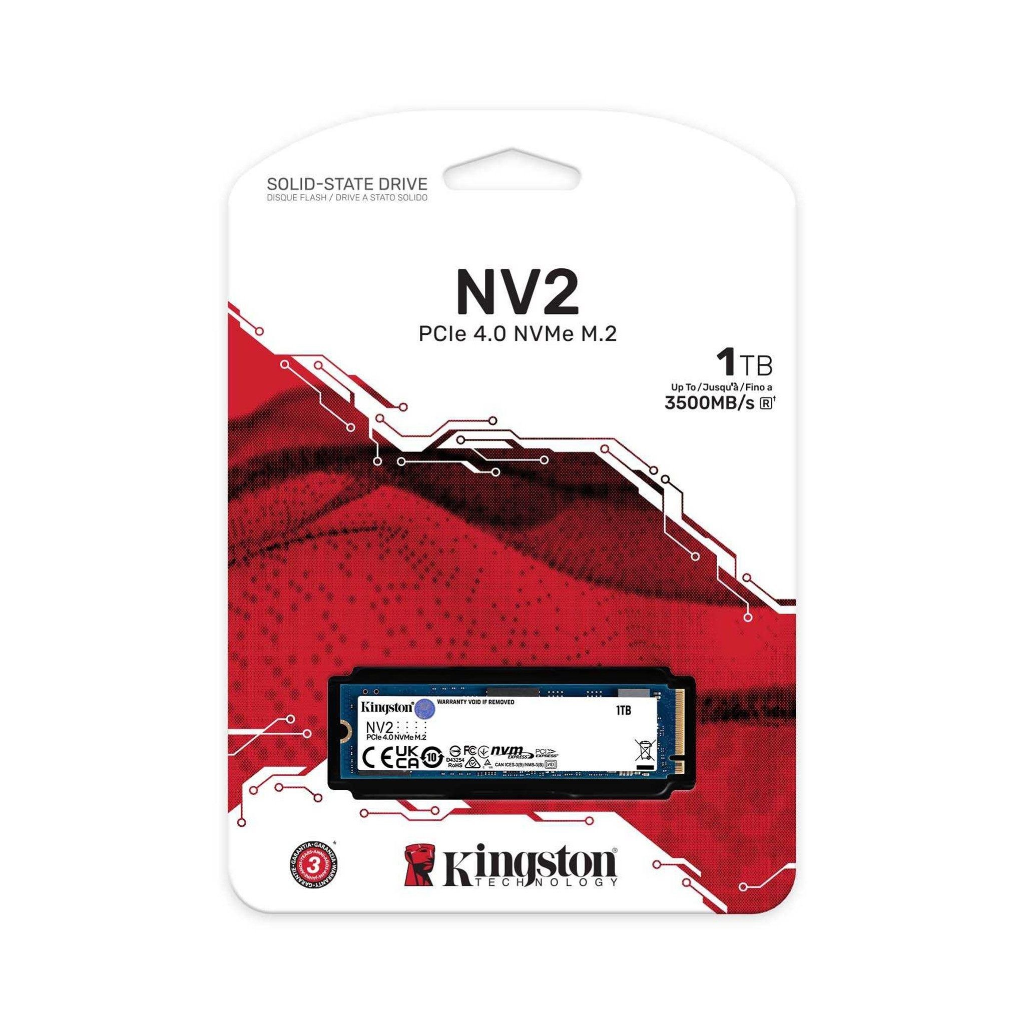 Ổ Cứng SSD 1TB Kingston NV2 | PCIe Gen4, M.2 NVMe