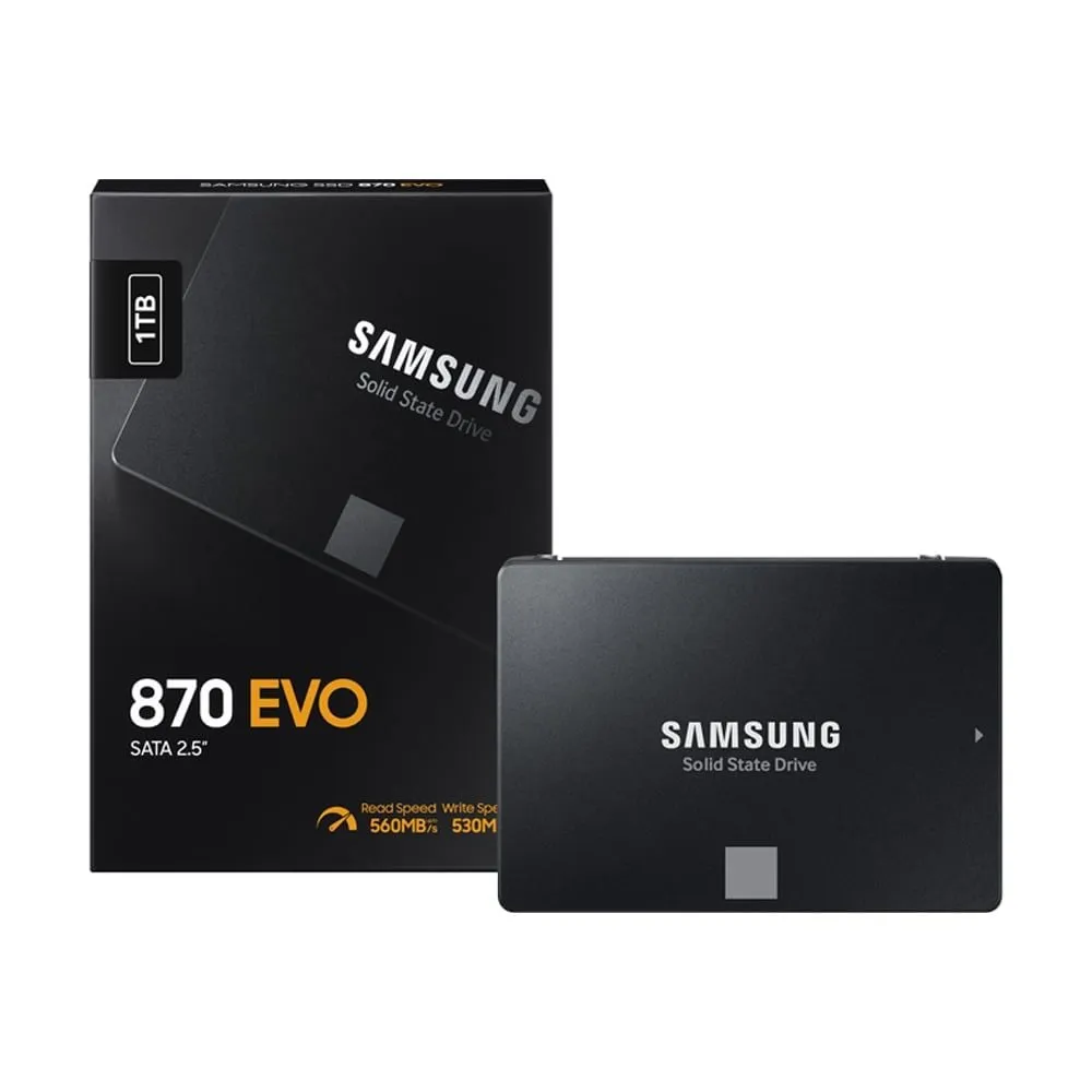 Ổ cứng SSD 1TB Samsung 870 EVO Sata 2.5 (MZ-77E1T0BW)