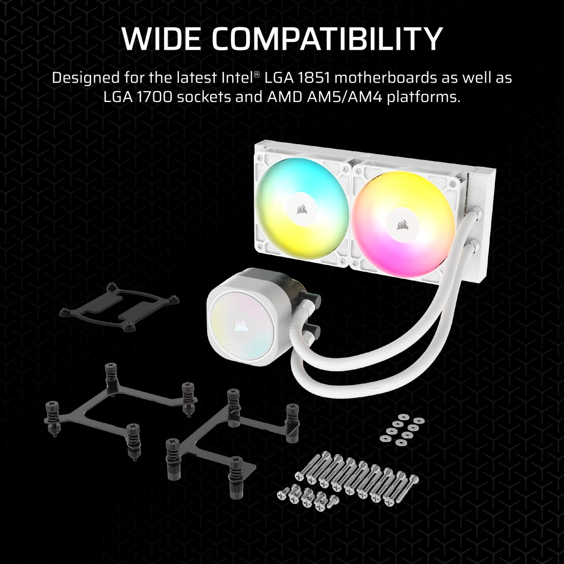 Tản nhiệt nước Corsair NAUTILUS 240 ARGB White