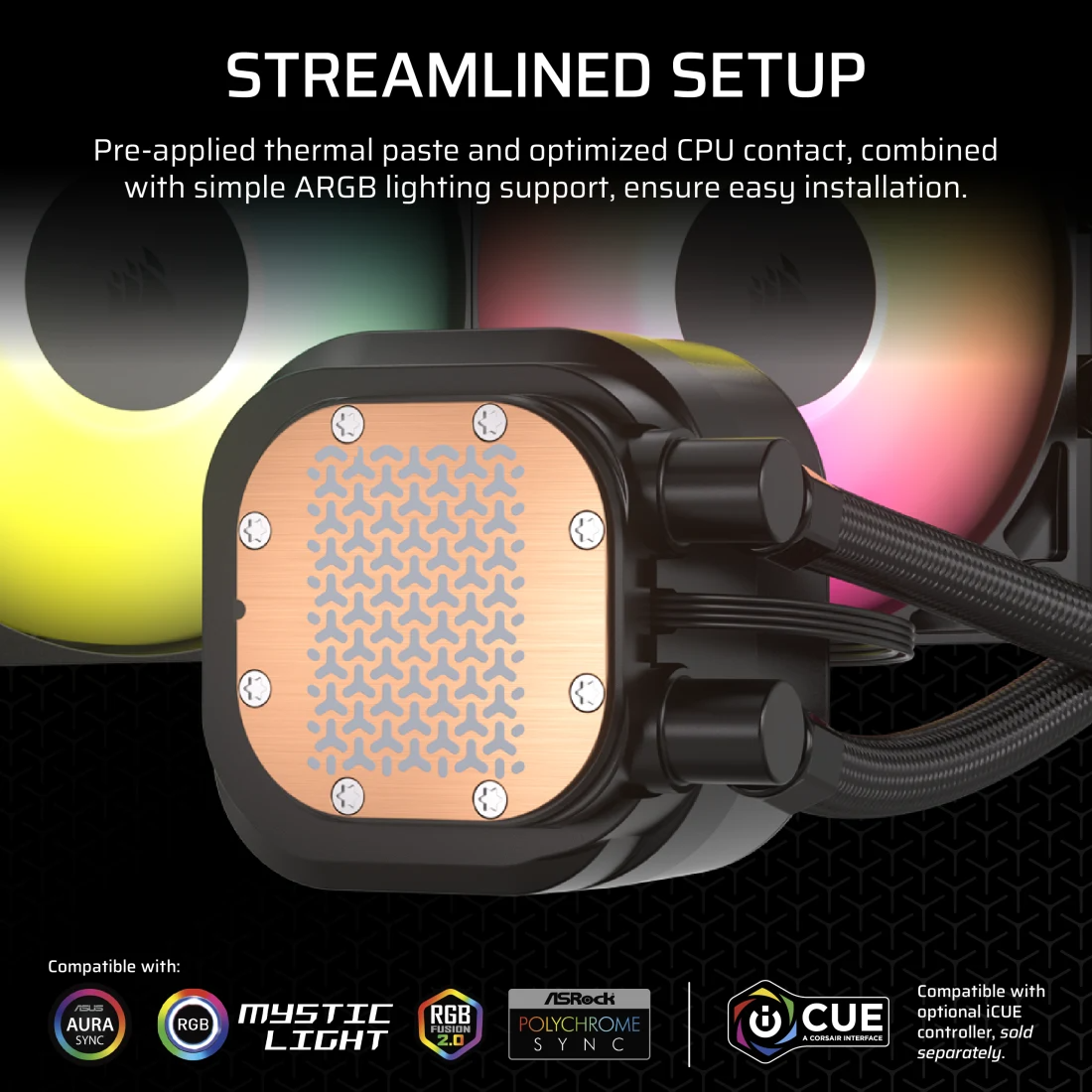 Tản nhiệt nước Corsair NAUTILUS 360 ARGB Black