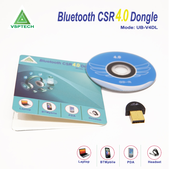 USB Bluetooth VSPTECH CSR 4.0 Dongle UB-V4DL