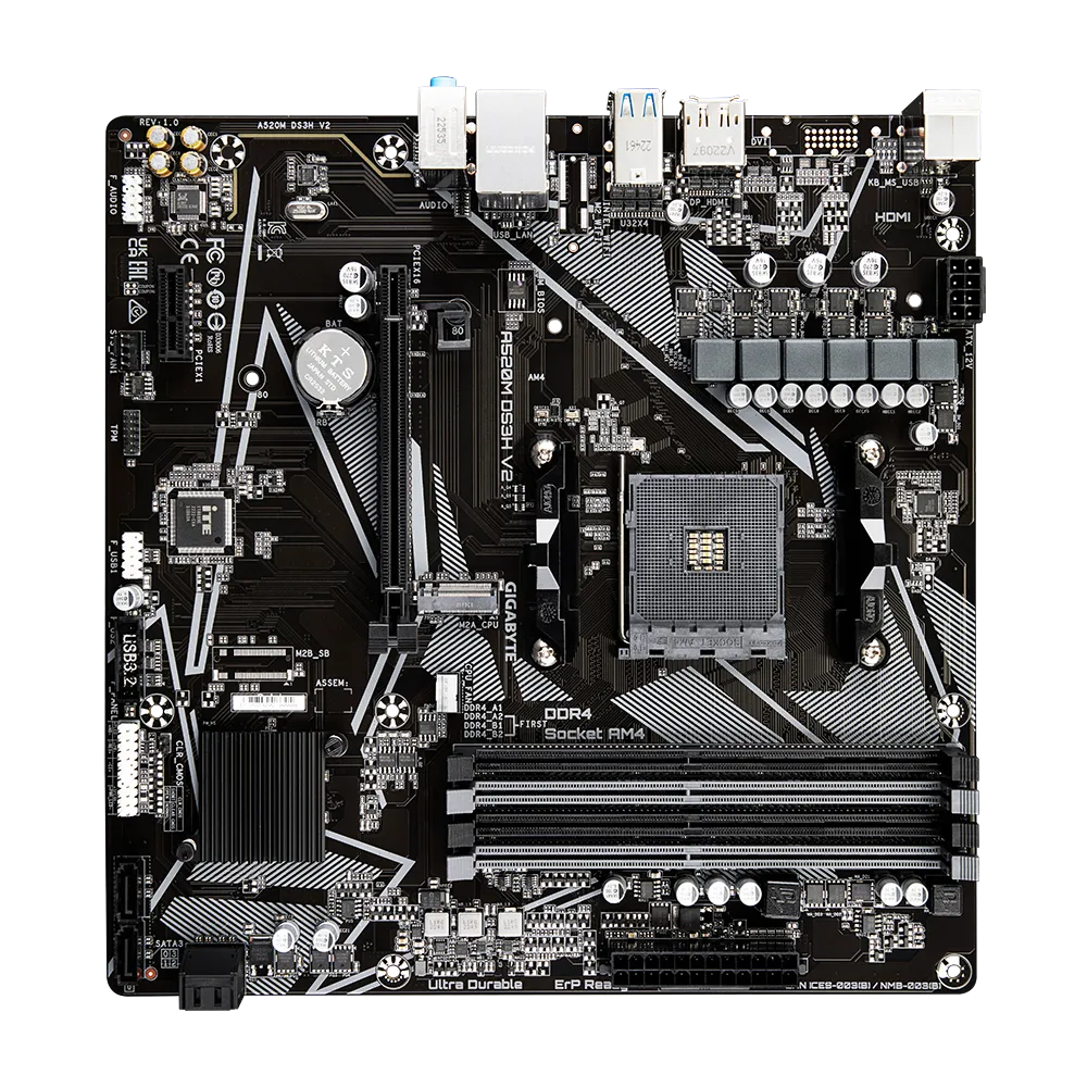Mainboard Gigabyte A520M DS3H V2 REV 1.0