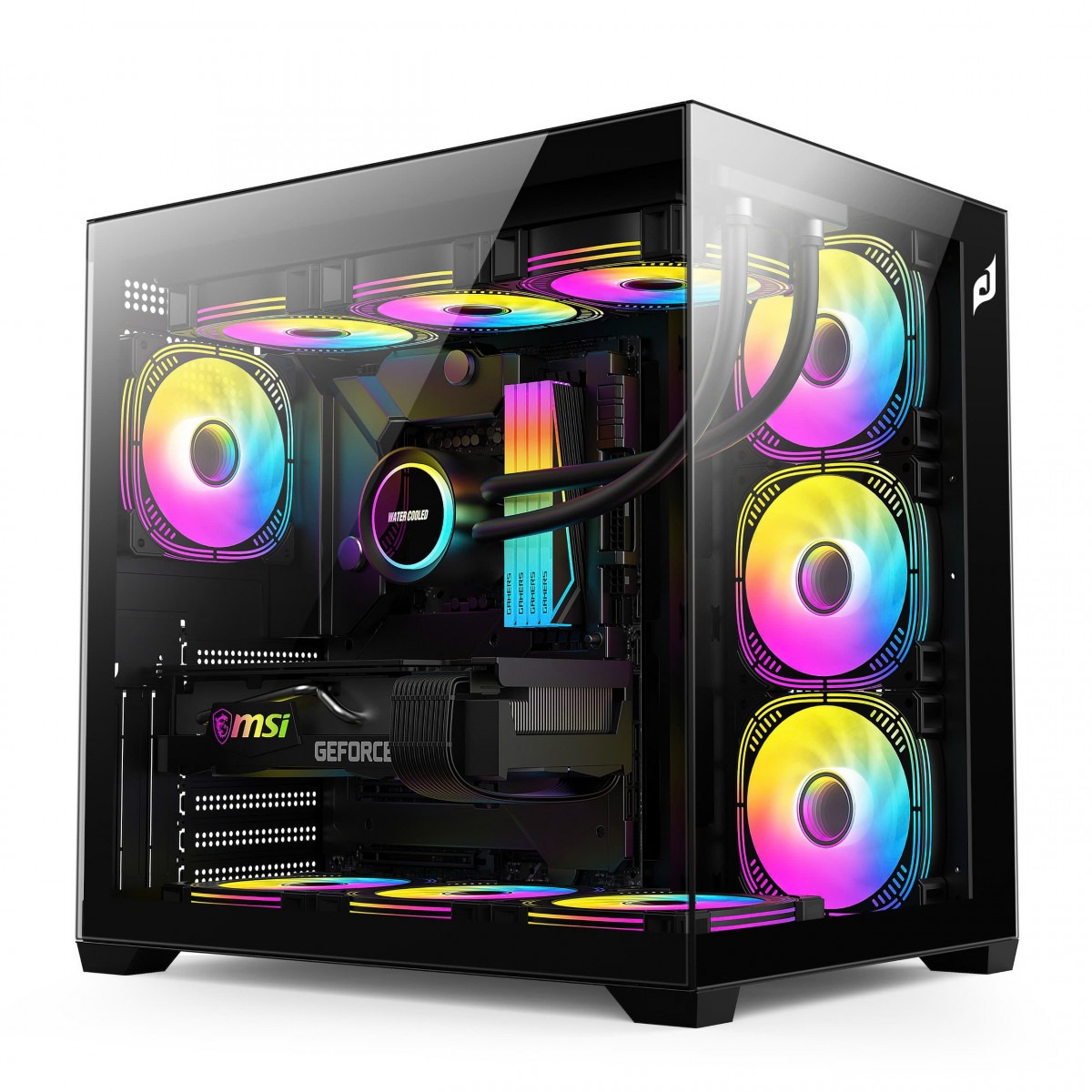 Vỏ Case Edra ECS 1504 Black | ATX, Ko Fan