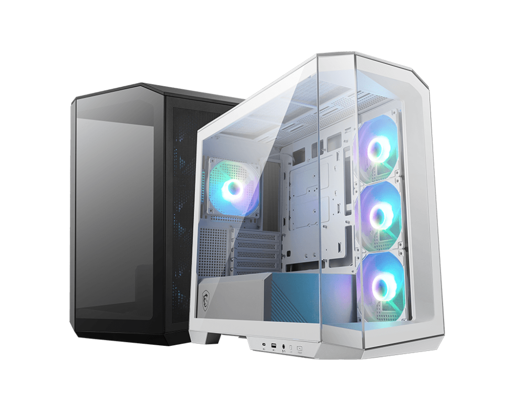 Vỏ Case MSI MAG PANO M100R PZ WHITE | MATX | 4 Fan ARGB