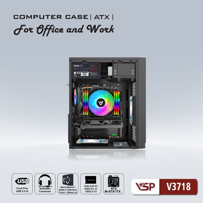 Vỏ case Văn Phòng VSP V3718